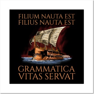 Grammatica Vitas Servat - Grammar Saves Lives - Ancient Roman History - Classical Latin Posters and Art